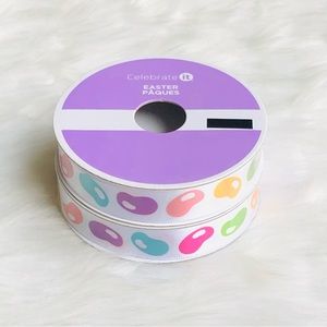 Easter Jellybean Satin Ribbon 2 pc